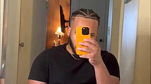 Handsome Bodybuilder Strokes Thick Cock on Facetime FPov