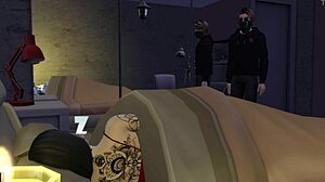 Roommate's Anal Creampie in Sims 4 Dorm Parody