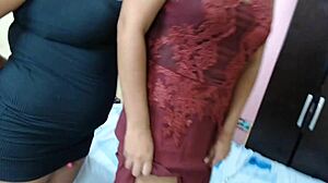 my wife brought stepcousin for real threesome two latinas heels swallow cum