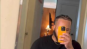 Handsome Bodybuilder Strokes Thick Cock on Facetime FPov