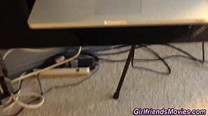 petite teen babe gets fingered and licked in lesbian pov