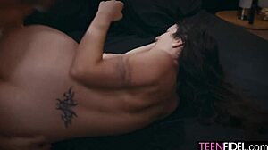 Submissive slut Lily Winters chokes on deepthroat for long extreme orgasm. She screams wet pussy gagging rough.