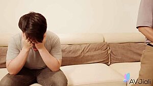 sexy taiwanese brunette jiu jiu rides cowgirl in wet group fingering orgy