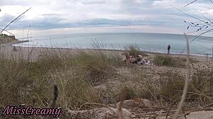 french teacher slut sucks stranger cock on nude beach wanna see her cumshot?