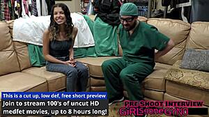 Dr Rogue's Naked Gyno Exam on Aria Nicole Shocks!
