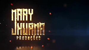 BBW Mary Jhuana Smokes with Massive Tits Out Bedroom Tease