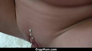 Step Mom Flashes Big Tits to Step Son in Orgy Repair!