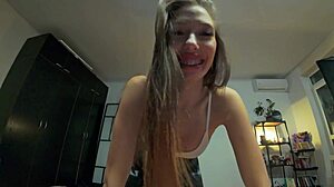real girlfriend sucks cock deep and swallows every drop of cum