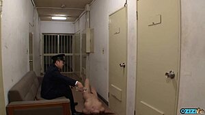 horny cop fucks bitch by prison cell