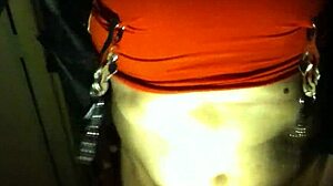 mistress's dedicated anal piss slave endures bold beauty pain