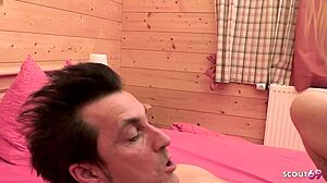 German Blonde Cougar Julia Pink's Rough Hotel Fuck Explosion