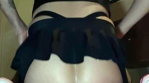 putita sissy rides huge dildo in socks gape training 😈🍆