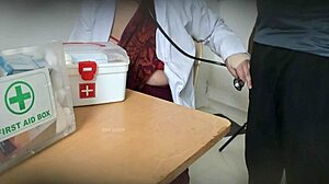 Doctor grinds patient cock deep in her wet horny pussy