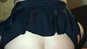 putita sissy rides huge dildo in socks gape training 😈🍆