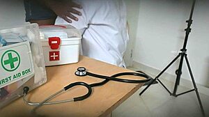 Doctor grinds patient cock deep in her wet horny pussy