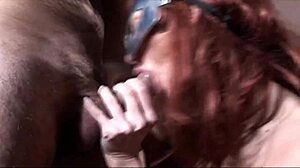 MASKED HOUSEWIFE HIDES SLUTTY FACE FOR CUM-FILLED BLOWJOBS!