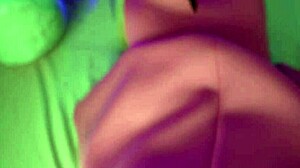 romantic russian beauty in pink dress takes cute couple's cumshot boobs fuck