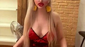 Blonde Belly Dancer Goaldigger Shakes in Glasses Fetish Song