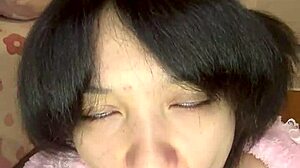 Tiny Bimbo Babysitter Spots Janitor STROKING Big Black Cock!