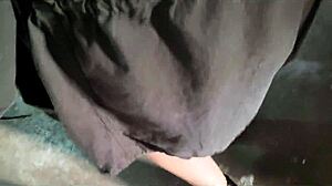 young wife flashes wet panties in public then sucks cock
