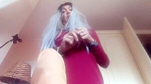 Blinded Stepmom Fucked in Ass Thinking It's Blindfolded Husband