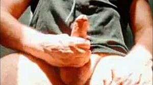 i'm the naughty naked exhibitionist flashing my huge cock everywhere