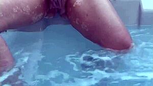 i masturbated in hot tub then we both orgasmed naked