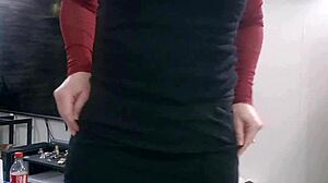 Sexy Milf In Lingerie Stockings Teases Small Tits And Ass