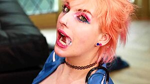 British blonde teen deepthroats fan cum eagerly