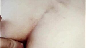Wife's tight ass stretched by husband's massive throbbing cock