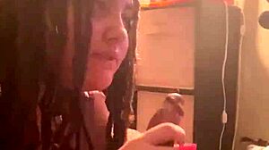 Gaknasty slurps on biggak's monster cock like a nasty freak