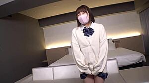 Chubby japanese teen spreads for old man creampie part one