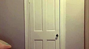 Tiny Bimbo Babysitter Spots Janitor STROKING Big Black Cock!