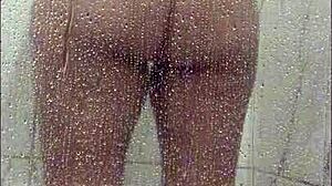 i showered and masturbated my huge latina ass play