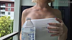 transparent clothes wet pussy tease