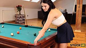 bookworm skips studying for steamy roommate desk sex