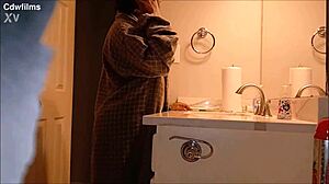 Curvy Ebony Burglar Seduces with Oiled Ass Toys