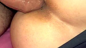 hottie feels every inch sucking hard cock up her tight ass