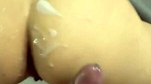 huge load blasts perfect shaking ass deep