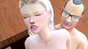 old men roughly fuck cute teen in wild threesome