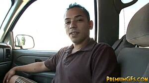 Cheerleader Babe Pussy Rammed Hard in Gangbang Facial Bukkake Frenzy