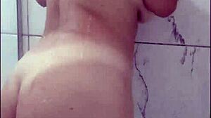 i showered and masturbated my huge latina ass play