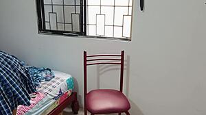 first time 18-year-old curves up with giant dildo in bed