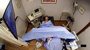 dr tampa's got minnie rose as corporate slave in latex vibes