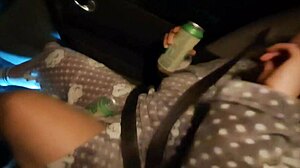 she squirts multiple times in public car outdoor creampie naked