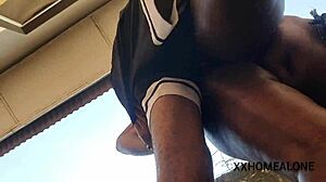 hey nimi, caught stroking your big ebony ass outdoors??