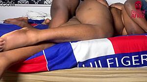 BIG BLACK COCK africa babe RIDES boss ROUGH