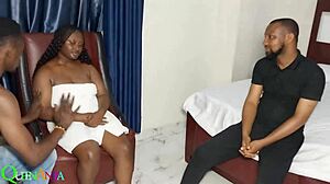 oga landlord bangs BBW ebony big tits