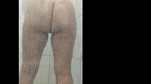 i showered and masturbated my huge latina ass play