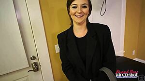 innocent kylie fingers shaved pussy craving deep cock stuffing